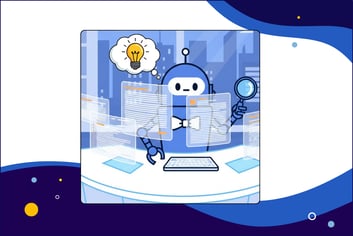 Professional reviewing contracts on multiple screens using contract lifecycle management software