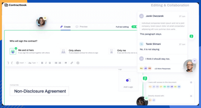 Contractbook dashboard image