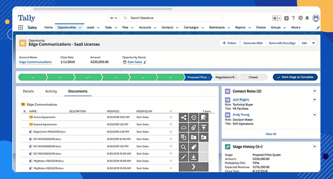 Docusign CLM dashboard image