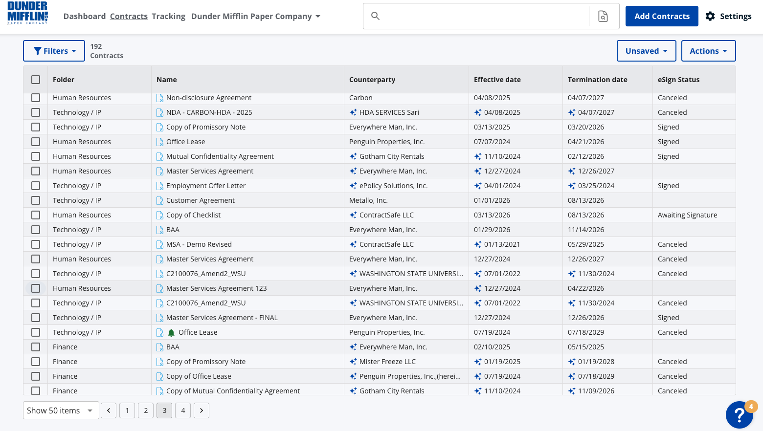 Contract list 1,560 x 882 px