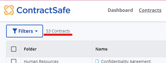 See number of contracts