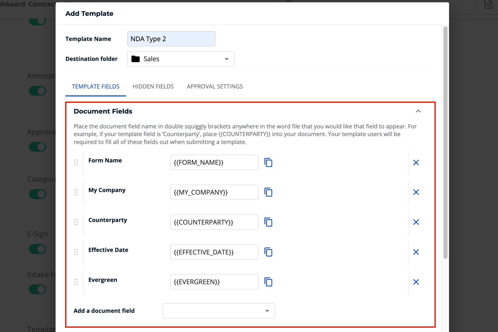 Creating and managing templates