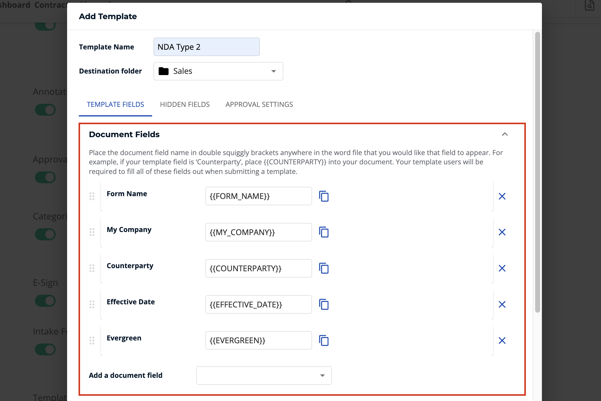 Creating and managing templates