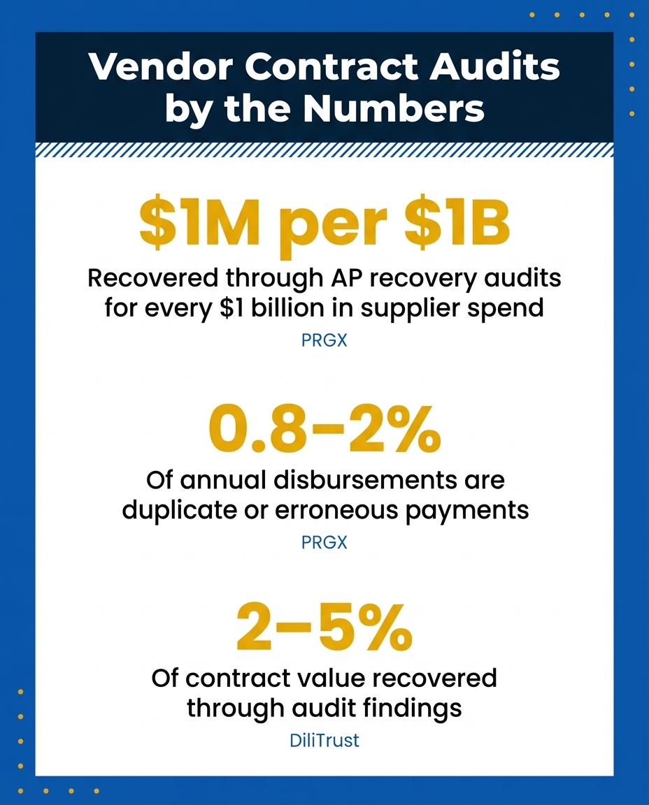 Vendor Contract Audits by the Numbers