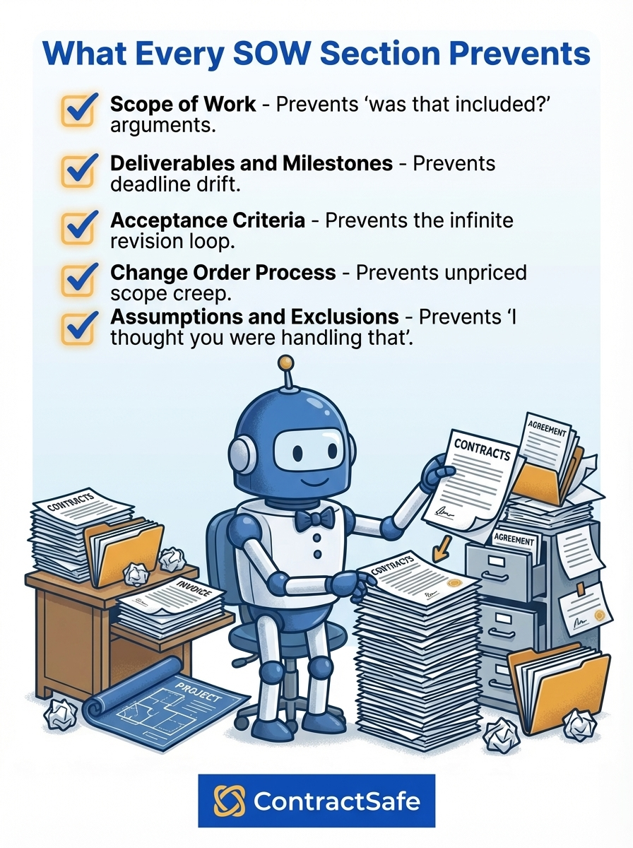 What Every SOW Section Prevents