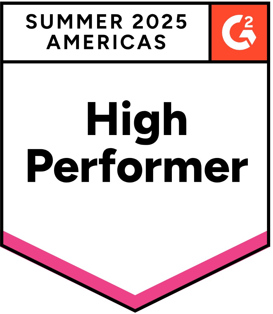 High Performer Summer 2025 Badge