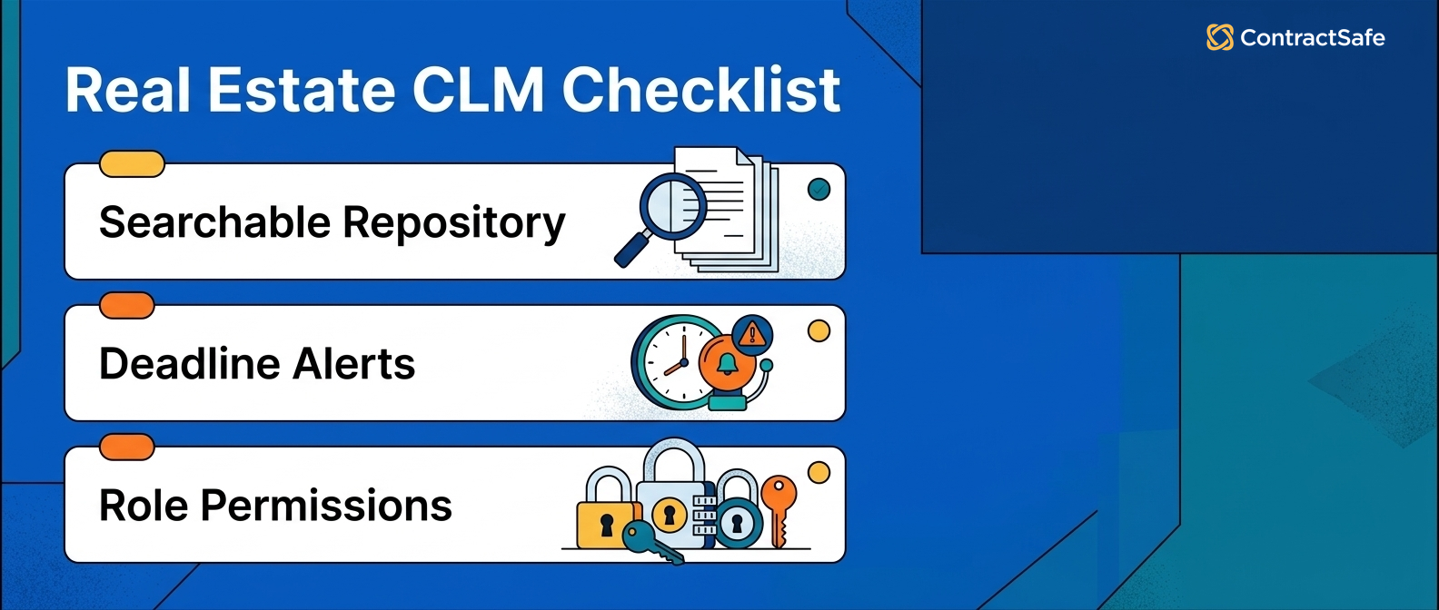 Real Estate CLM Checklist
