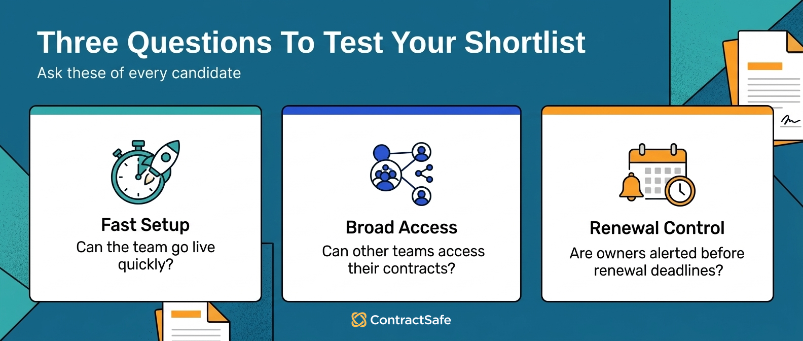Three Questions To Test Your Shortlist