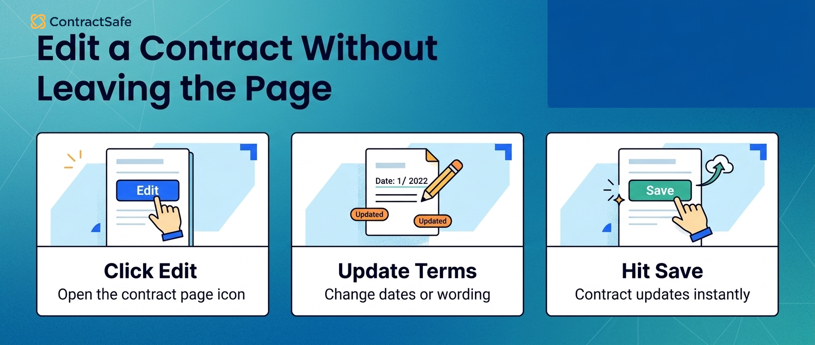 Edit a Contract Without Leaving the Page