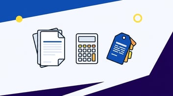 LinkSquares pricing contract packet, calculator, and price tag