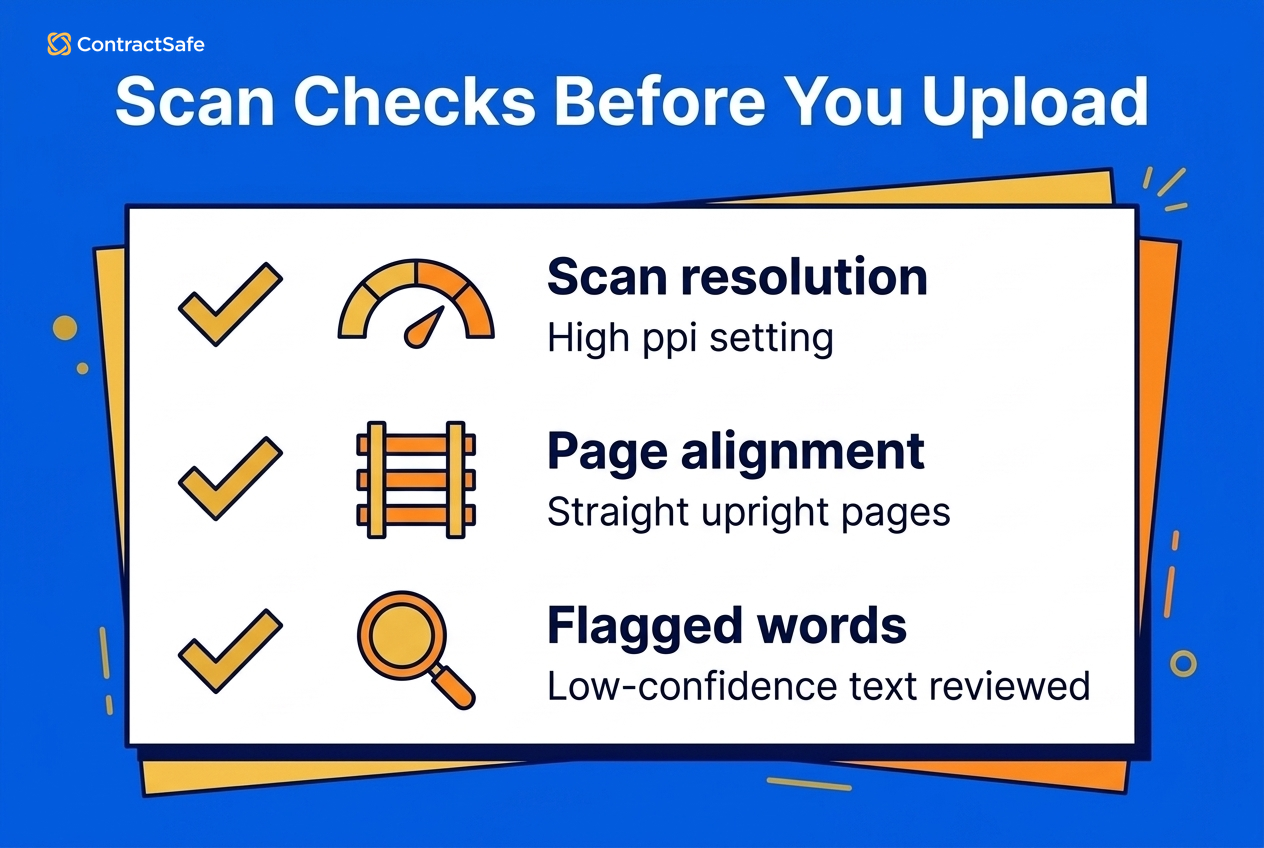 Scan Checks Before You Upload