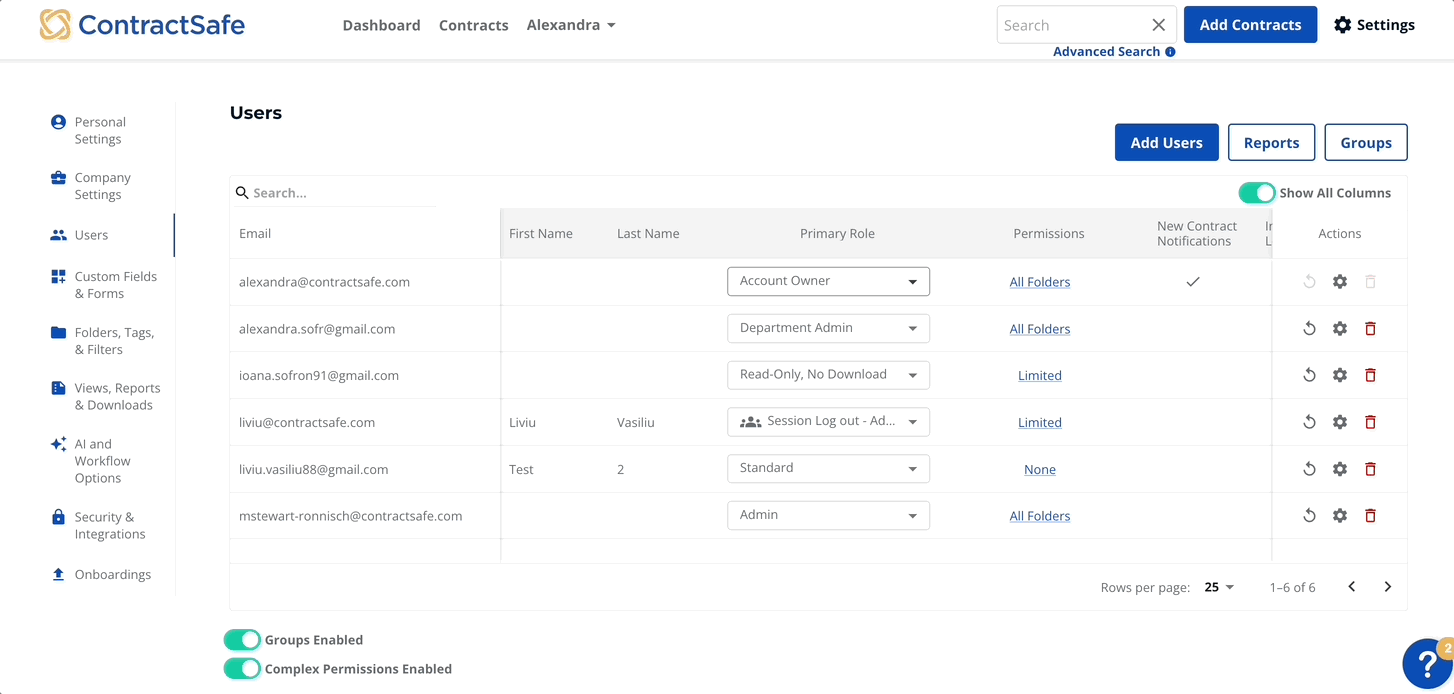 creating group users 