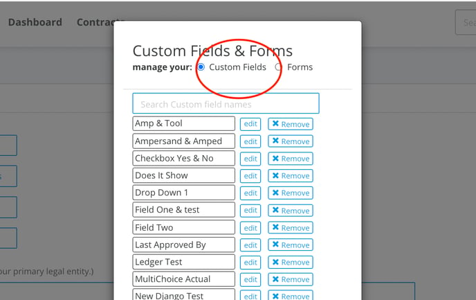 forms example contract management system