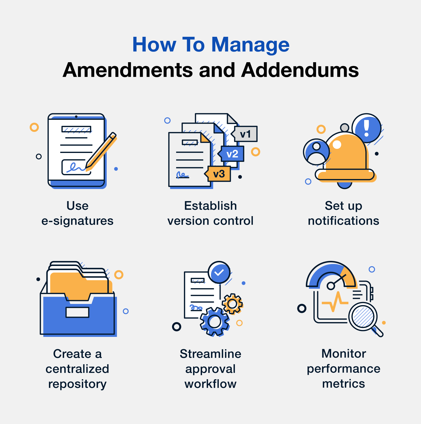 Six ways to manage contract addendum vs. amendment
