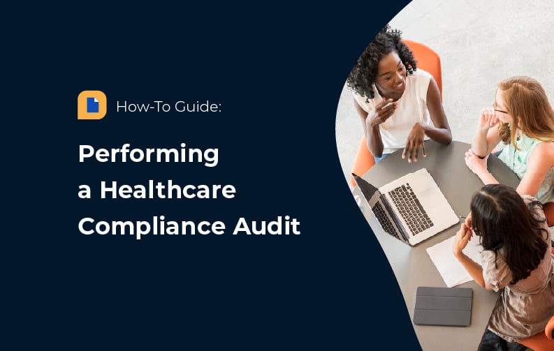 A team working on performing a healthcare contract compliance audit