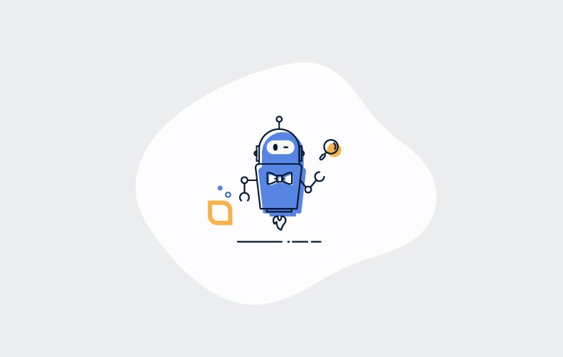 ContractSafe's blue robot mascot Conrad prepares some contract data management tips