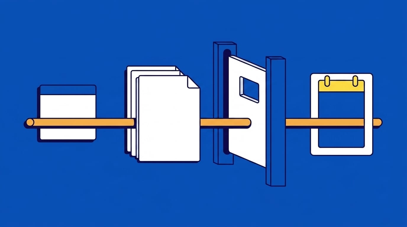 Contract record moving through connected intake, approval, execution, and renewal controls