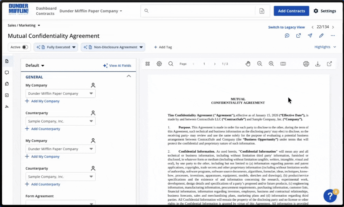 Word integration for editing